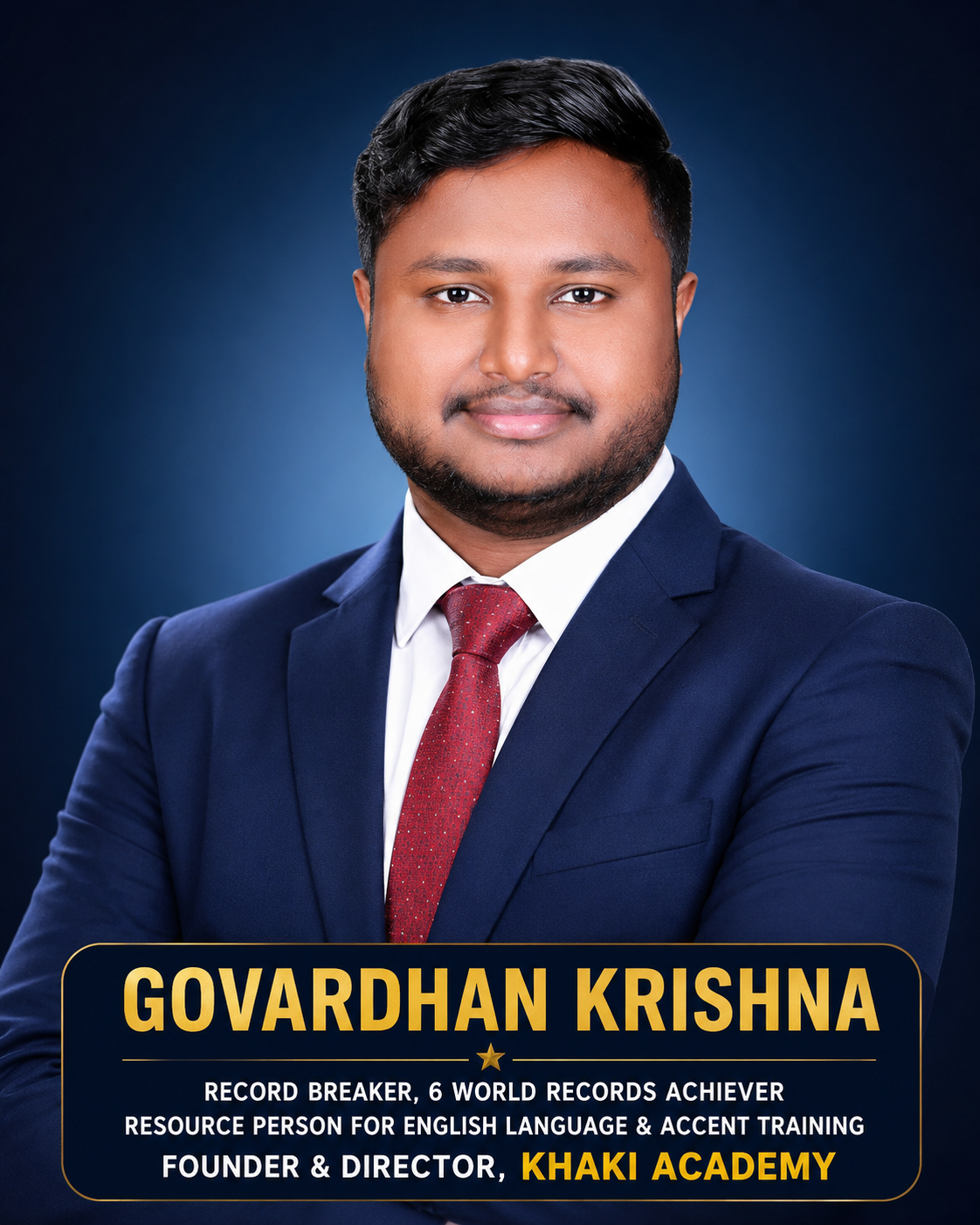 Govardhan Krishna, Founder and Director of Khaki Academy